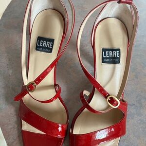 Women's Red Strappy Heels